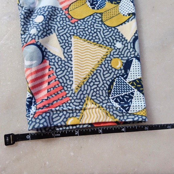 LuLaRoe One Size OS Leggings Geometric Print Colorful Funky‎ Pattern - Picture 9 of 11